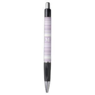 Monogram thistle purple stripes