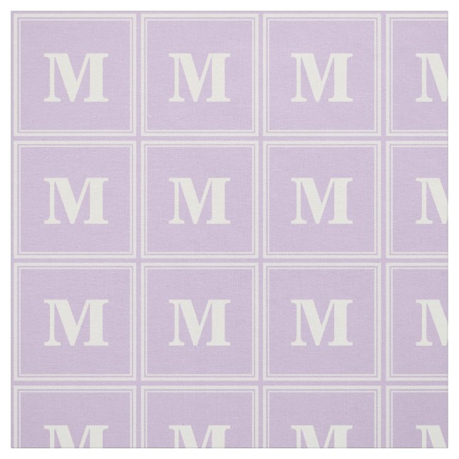 Monogram thistle purple stripes fabric (Swatch)