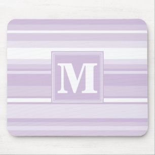 Monogram thistle purple stripes mouse mat