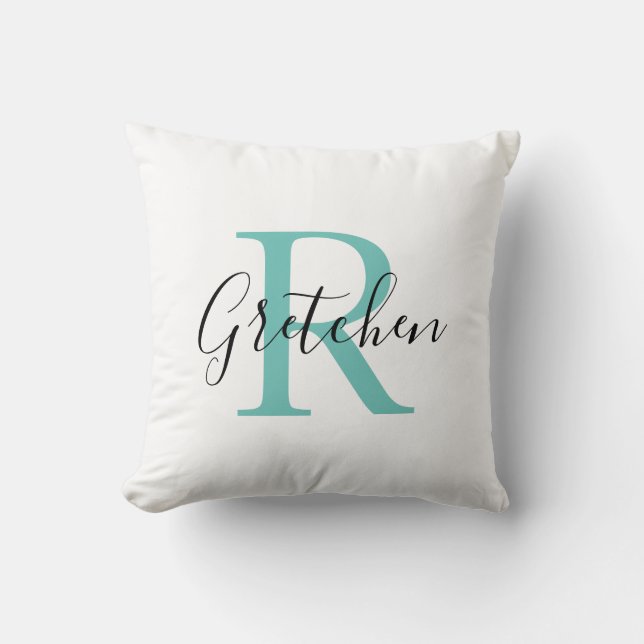 Monogram Throw Pillow (Front)