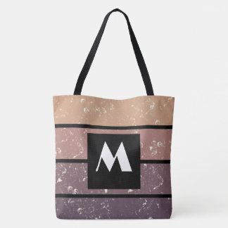 Monogram Tote Bag - Striped & Personalised