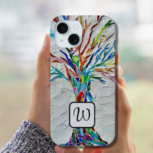 Monogram Tree of Life Mosaic iPhone 15 Case