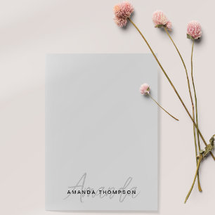 Monogram Trendy Modern Personalised With Name Post-it Notes
