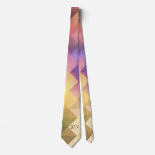 Monogram Trendy & Stylish Geometric Colour Men's Tie