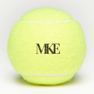 Monogram Triple Initial Serif Tennis Balls
