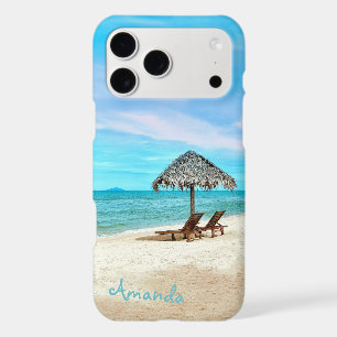 Monogram Tropical Beach Landscape