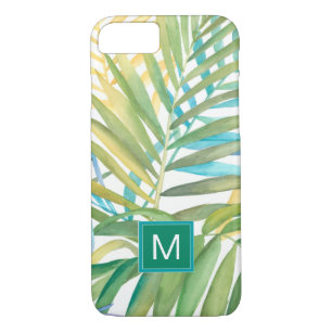 Monogram   Tropical Palm Leaves iPhone 8/7 Case