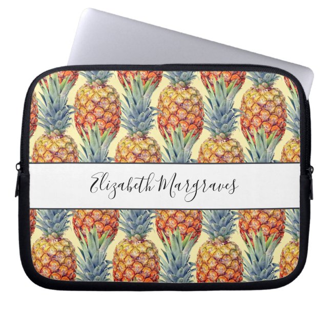 Monogram Tropical Pineapple Laptop Sleeve (Front)