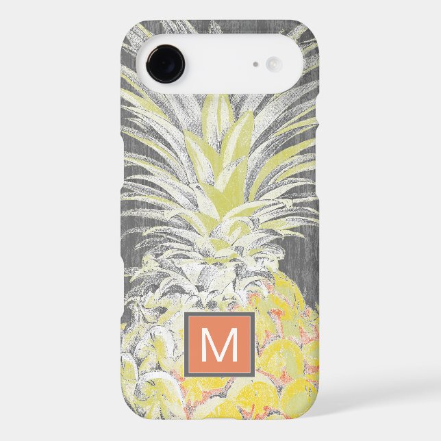 Monogram | Tropical Yellow Pinneapple Case-Mate iPhone Case (Back)