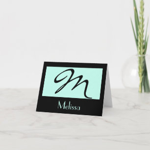 monogram turquoise template