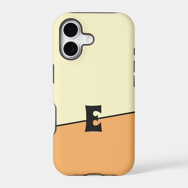 Monogram Two Colours Lemon Orange Cream (Back)