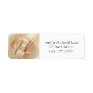 Monogram U Return Address Labels