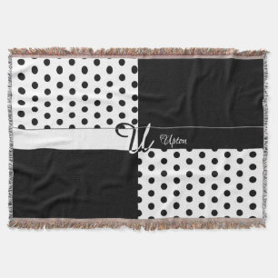 Monogram U Throw Blanket