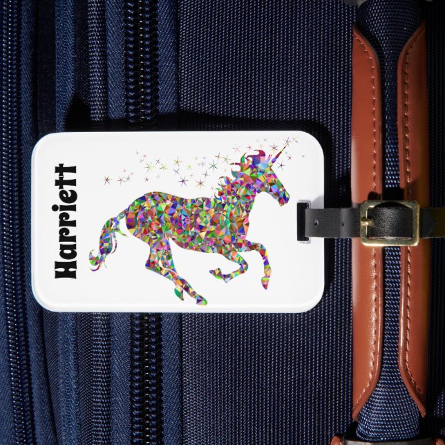 Monogram Unicorn Luggage Tag (Front Insitu 4)