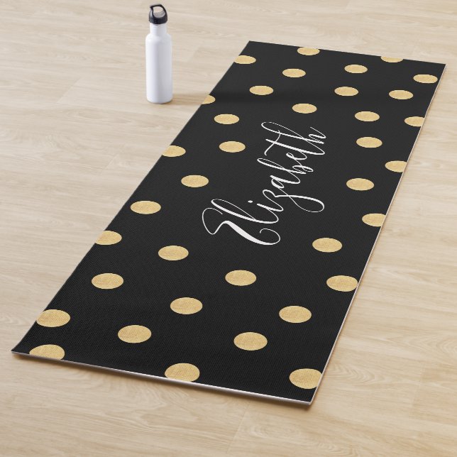 Monogram Unique Black Gold Mat (In Situ)
