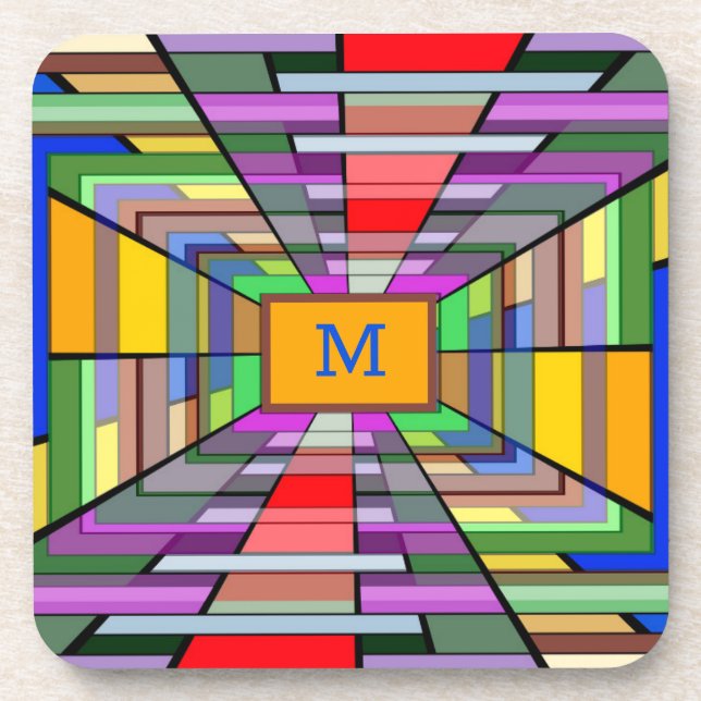 Monogram Vanishing Point Vortex Coaster (Front)