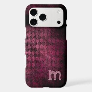 Monogram Vintage Eggplant and Plum Argyle