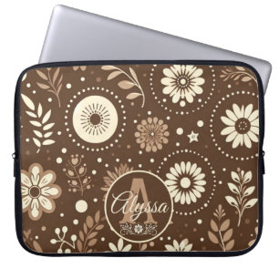 Monogram Vintage Floral Harmony Laptop Sleeve