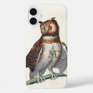 Monogram Vintage Owl Personalised iPhone 5 Case