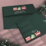 Monogram Vintage Train Christmas Tree Delivery Envelope<br><div class="desc">All aboard the North Pole Express! Elevate your holiday spirit with our whimsical Christmas tree delivery collection. From stunning holiday cards to festive wrapping paper, we've got everything you need to make your gifts shine like never before. Spread the joy this season and explore the magic of our festive collection!...</div>