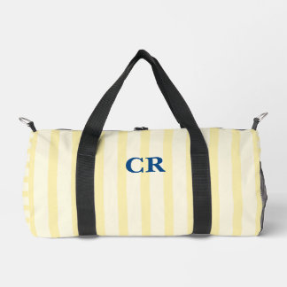 Monogram Vintage Yellow Stripes Duffle Bag