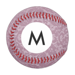 Monogram Violet lace Baseball