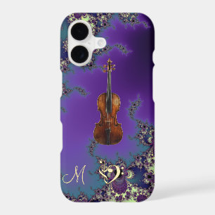 Monogram Violin Love Music Fractal iPhone 7 Case