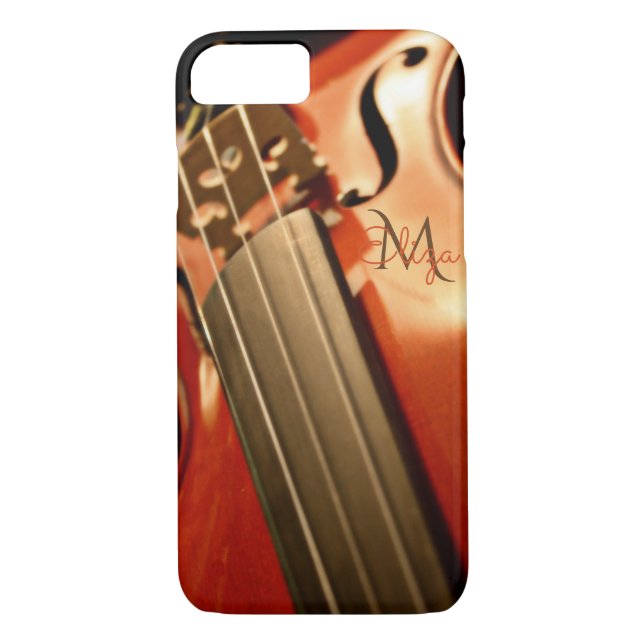 Monogram Violin Music iPhone 7 Case (Back)
