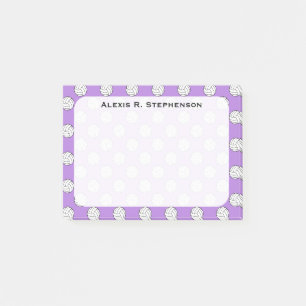 Monogram Volleyball Balls Lavender Purple Post-it Notes
