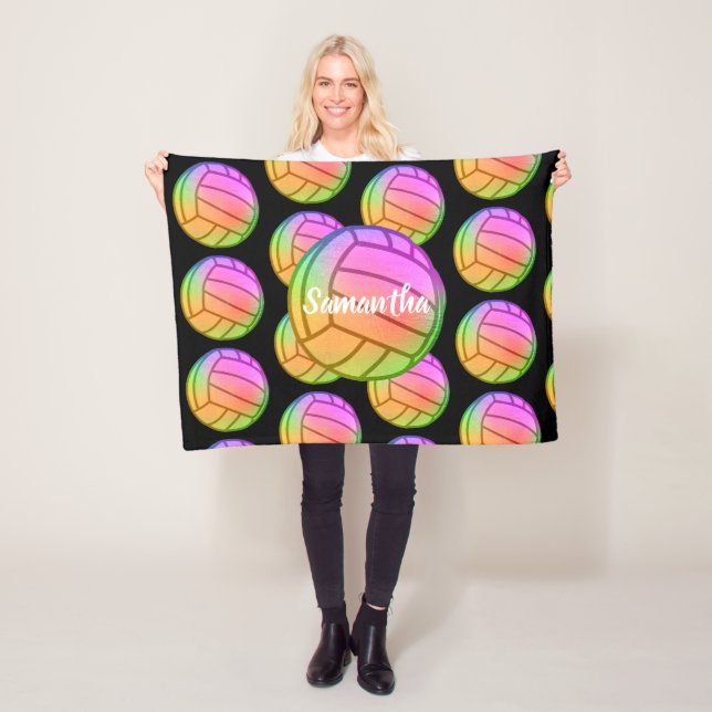 Monogram Volleyball Fleece Blanket (In Situ)