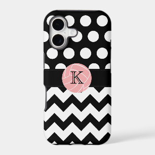 Monogram Volleyball Polka Dot Zigzag iPhone 5 Case