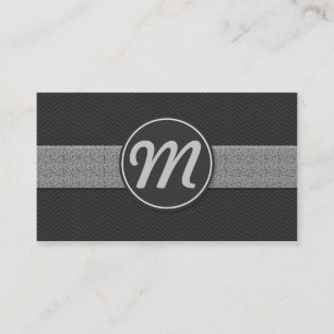 Monogram w/ Texture Business Card