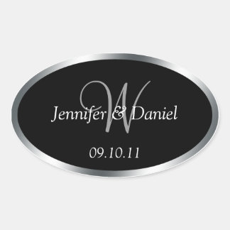 Monogram W Wine Labels To Customise