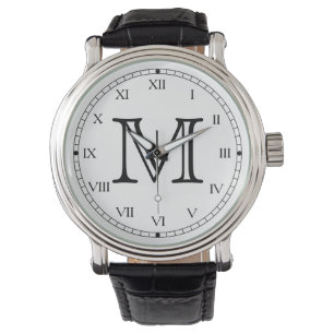 Monogram Watch with Roman Numerals