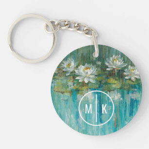 Monogram   Water Lily Pond Key Ring