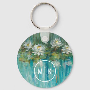 Monogram Water Lily Pond Key Ring
