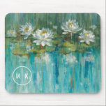 Monogram | Water Lily Pond Mouse Mat<br><div class="desc">Lilies In A Pond. Artist: Danhui Nai.</div>