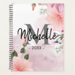 Monogram watercolor flowers 2025 Weekly Monthly  Planner<br><div class="desc">Modern watercolor flowers 2025 Weekly Monthly Planner</div>
