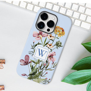 Monogram Watercolor Wildflower Bouquet #1 Case-Mate iPhone 14 Pro Case