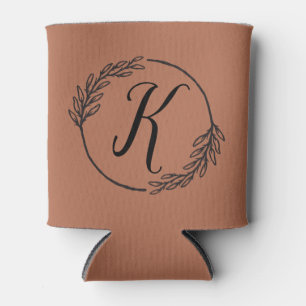 Monogram Wedding Can Cooler