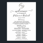 Monogram Wedding Ceremony Program Sign Foam Board<br><div class="desc">A simple chic monogram watercolor floral grey, cream and beige wedding ceremony program sign foam board. Easy to personalise with your details. Modern boho wedding ceremony program sign foam board editable, wreaths photo wedding invitation, customisable, calligraphy handwritten font, simple, elegant. CUSTOMIZATION: If you need design customisation, please contact me through...</div>