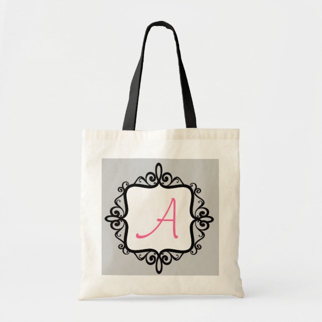 Monogram Wedding Favour Bag (Front)