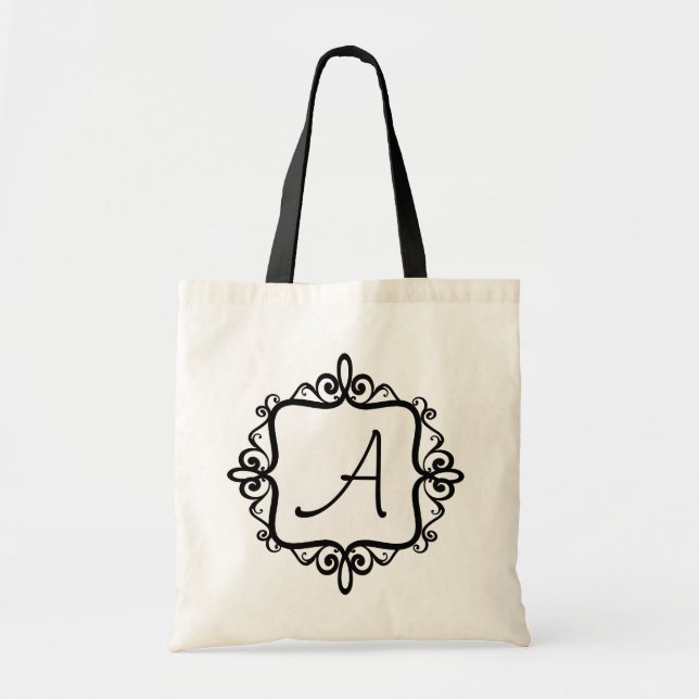 Monogram Wedding Favour Bag (Front)