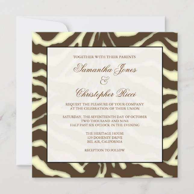 Monogram, Wedding Invitations (Front)