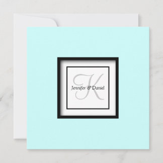 Monogram Wedding Invitations Custom Names Template
