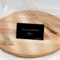 Monogram Wedding Meal Choice Table Place Card
