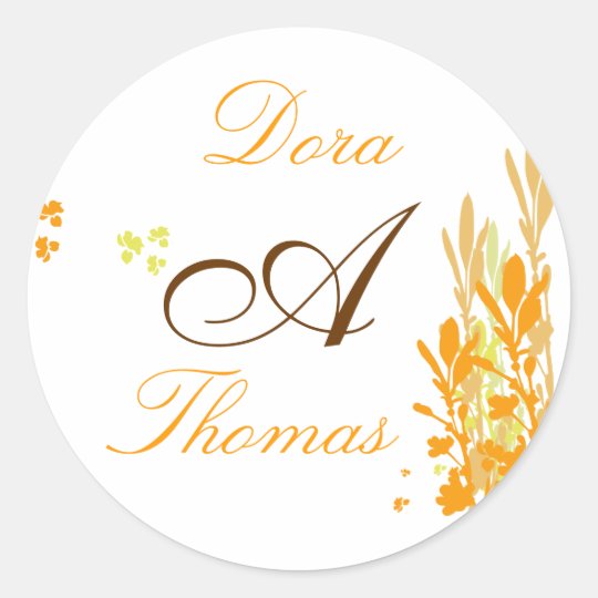 Monogram wedding Sticker