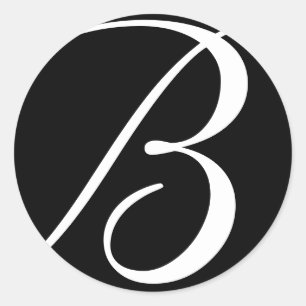 Monogram Wedding Stickers