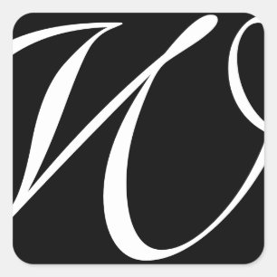 Monogram  Wedding Stickers