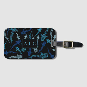 Monogram whale shark luggage tag